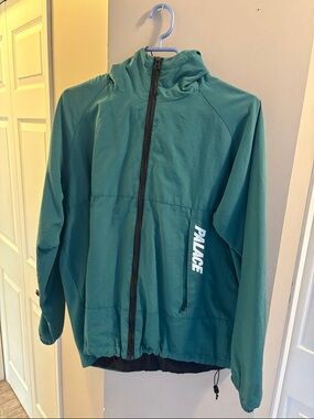 PALACE Teal Green Hooded Windbreaker
